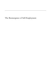 Richard Arum — The Reemergence of Self-Employment: A Comparative Study of Self-Employment Dynamics and Social Inequality