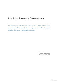 Casandra Vergara López — Medicina forense y criminalística