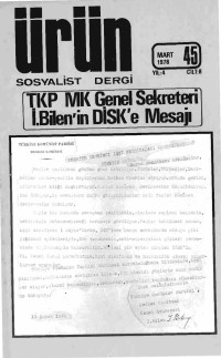 Türkiye Komünist Partisi — Ürün Sayı: 45 [Mart 1978]