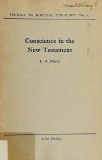 Claude Anthony Pierce — Conscience in the New Testament: