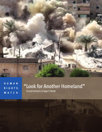 Human Rights Watch — 'Look for Another Homeland'; Forced Evictions in Egypt's Rafah