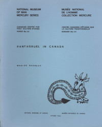 Marius Barbeau — Pantagruel in Canada