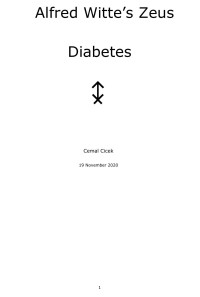 Cemal Cicek — Alfred Witte's Zeus Diabetes-done