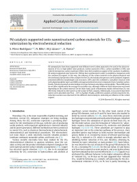 S. Pérez-Rodríguez & N. Rillo & M.J. Lázaro & E. Pastor — Pd catalysts supported onto nanostructured carbon materials for CO2 valorization by electrochemical reduction