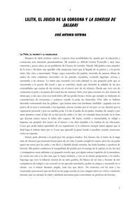 José Antonio Cotrina — LILITH, EL JUICIO DE LA GORGONA Y LA SONRISA DE SALGARI