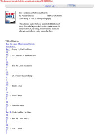 www.colorpilot.com — RedHat Linux 9 Professional Secrets - Wiley 2003