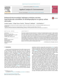 Camila Canales & Felipe Varas-Concha & Thomas E. Mallouk & Galo Ramírez — Enhanced electrocatalytic hydrogen evolution reaction: Supramolecular assemblies of metalloporphyrins on glassy carbon electrodes