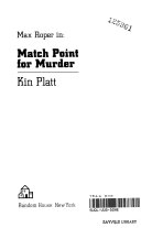 Kin Platt — Max Roper in Match Point for Murder