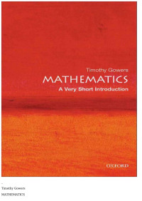 Zamzar — Mathematics. A Very Short Introduction 2002