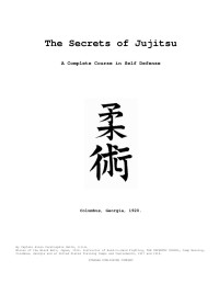 Allan Corstorphin Smith — The Secrets of Jujitsu