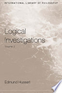 Edmund Husserl & J. N. Findlay — Logical Investigations