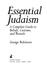 George Robinson — Essential Judaism