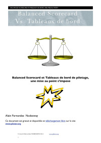 Alain Fernandez Nodesway  — Balanced Scorecard vs Tableaux de bord