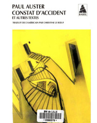 Auster, Paul — Constat d'accident