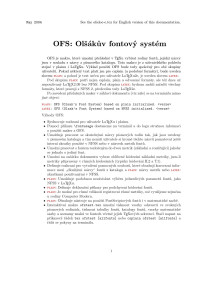 Petr Olsak — OFS: Olšákův fontový systém