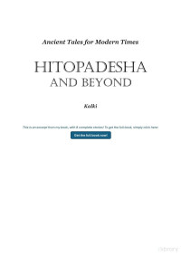 Kalki — Hitopadesha and Beyond