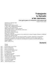 Personal — Microsoft Word - 138 Trabajando tu llmado a las naciones.doc