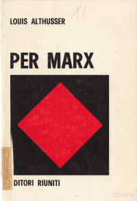 Louis Althusser — Per Marx