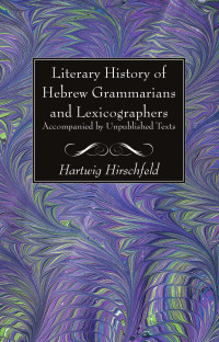 Hartwig Hirschfeld; — 9781725286054_txt