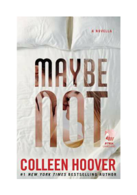 U — Maybe Not - Colleen Hoover