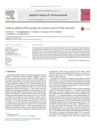 T.R. Reina — Could an efficient WGS catalyst be useful in the CO-PrOx reaction?