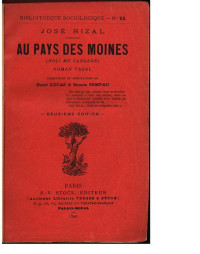 Rizal, José — Au Pays des Moines