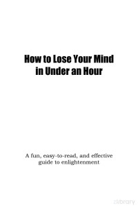 David Noble — How to Lose Your Mind in Under an Hour