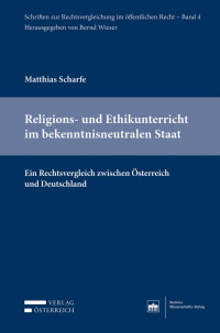 Matthias Scharfe; — VOE_Scharfe_Religions-Ethikunterricht_Aufl1.indd