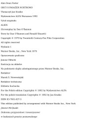 Cykl-Obcy (1) Obcy 8 Pasażer Nostromo — Alan Dean Foster