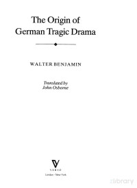 Origin Of German Tragic Drama — Origin Of German Tragic Drama