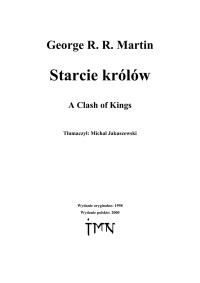 George R.R. Martin 2 — Starcie królów