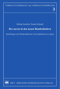 Goerlich, Helmut; Schmidt, Torsten — Res sacrae in den neuen Bundesländern