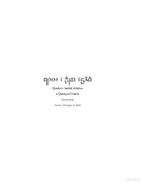 Renk — Quenya; Quetin i lambë eldaiva - a Quenya-Course