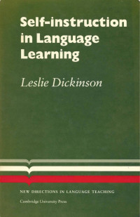 Dickinson L. — Self-instruction in Language Learning 1987.