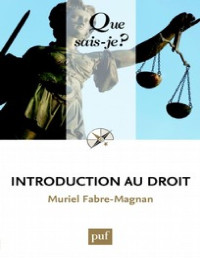 Muriel Fabre-Magnan — Introduction au droit