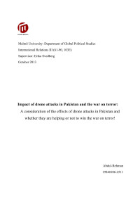 Abdul-Rehman — Impact of Drone Attack in Pakistan and the War on Terror,