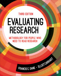 FRANCIS C. DANE, Elliot Donald Carhart — Evaluating Research