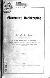 Day, W. G — Elementary bookkeeping