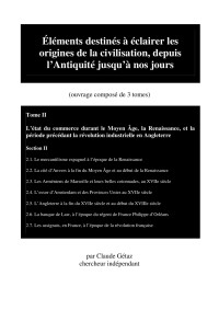 Claude Gétaz — Éléments destinés à éclairer les origines de la civilisation, depuis l’Antiquité jusqu’à nos jours Tome II Section II