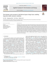 Jie Zhu — The dynamic anti-corrosion of self-derived space charge layer enabling long-term stable seawater oxidation