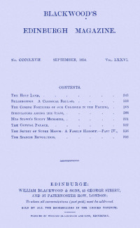 Various — Blackwood's Edinburgh magazine, Vol. 76, No. 467, September 1854