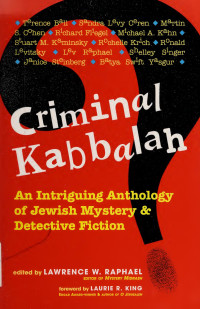 Lawrence W. Raphael — Criminal Kabbalah