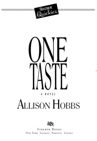 Allison Hobbs — One Taste