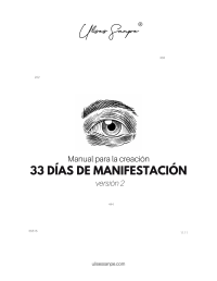 Ulisessanpe — Manual para la creación 33 días de manifestación.