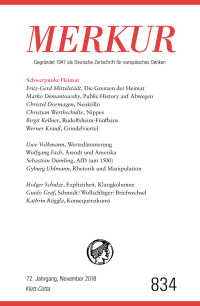 Christian Demand; — MERKUR Gegrndet 1947 als Deutsche Zeitschrift fr europisches Denken - 2018-11