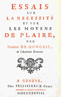 M. de Moncrif — Essais sur la necessité et les moyens de plaire