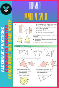 Adel Al-Saeed — TOP MATH: ALGEBRAIC FRACTIONS, COORDINATE GEOMETRY CONGRUENCE AND SIMILARITY