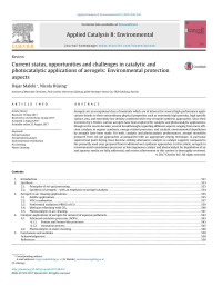 Hajar Maleki & Nicola Hüsing — Current status, opportunities and challenges in catalytic and photocatalytic applications of aerogels: Environmental protection aspects