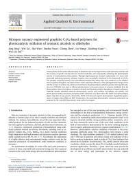 Jing Ding & Wei Xu & Hui Wan & Dashui Yuan & Chong Chen & Lei Wang & Guofeng Guan & Wei-Lin Dai — Nitrogen vacancy engineered graphitic C3N4-based polymers for photocatalytic oxidation of aromatic alcohols to aldehydes