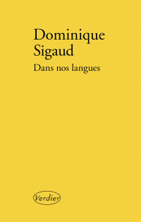 Dominique Sigaud — Dans nos langues